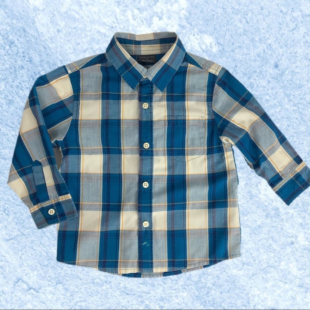 Faded Glory Boy’s Plaid Button Down